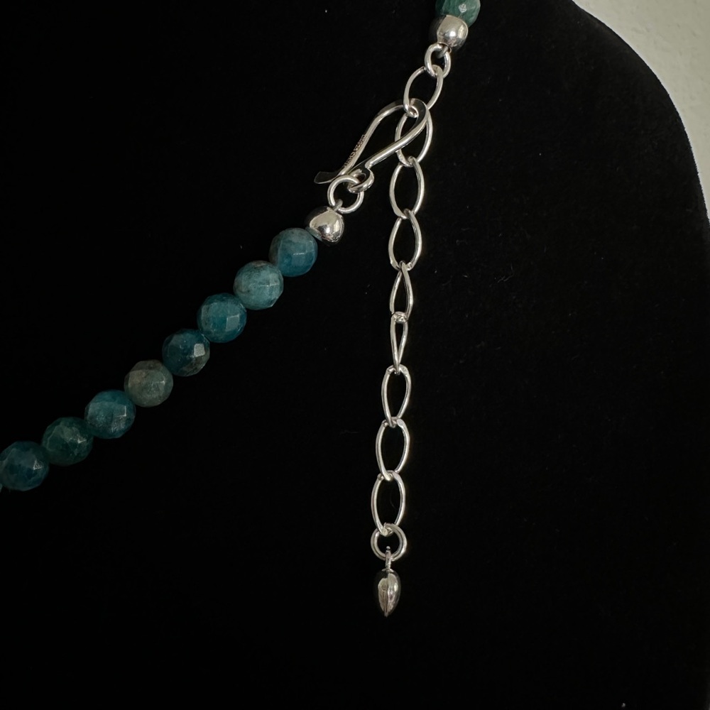 Faceted Apatite bead Necklace by Jay King - Picture 4 of 7